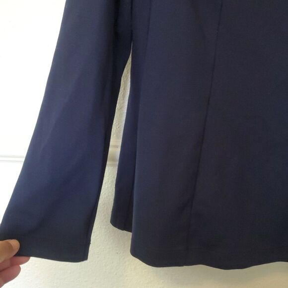 D uniforms Christian Dior womens long sleeve top blouse shirt size US 14 Blue - Picture 8 of 16